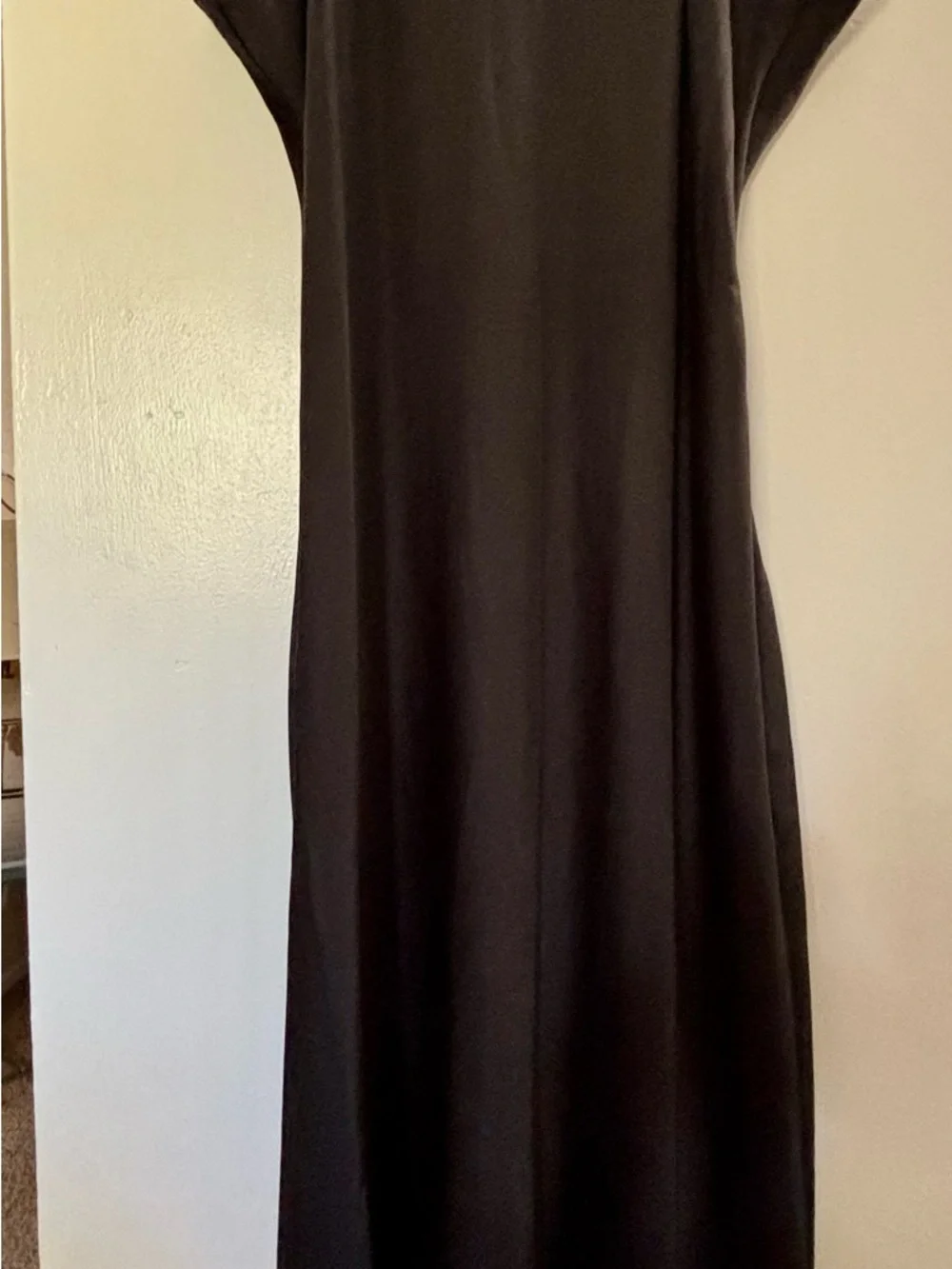 Abercrombie & Fitch Black Maxi Slip Dress
